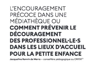 Lire la suite à propos de l’article Article Revue petite enfance