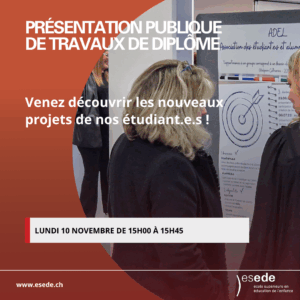 Lire la suite à propos de l’article Présentation publique de travaux de diplômes