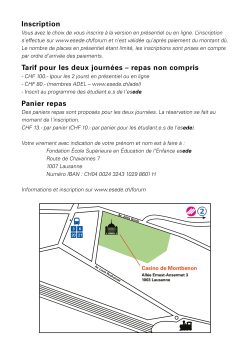 Programme 2023 infos